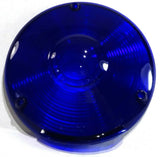 Back of the Cab or Sleeper Light Lens Replacement 4” Round Blue Plastic GG#80302