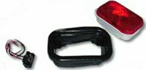 GG Light Kit Rectangular Incandescent Stop Tail Turn Red Lens Sealed #80780 Each