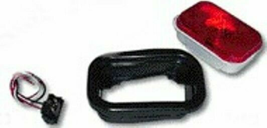 GG Light Kit Rectangular Incandescent Stop Tail Turn Red Lens Sealed #80780 Each