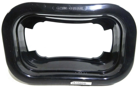 Rectangular Light Grommet Black PVC Open Back GG#80781 Pair