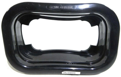 Rectangular Light Grommet Black PVC Open Back GG#80781 Pair