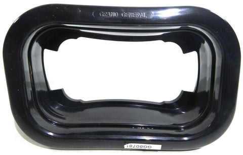 Rectangular Light Grommet Black PVC Open Back GG#80781 Pair