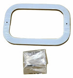 GG Rectangular Light Bezel/Trim For Rubber Grommet Stainless 2 Hole #80784 Each