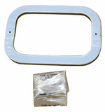 GG Rectangular Light Bezel/Trim For Rubber Grommet Stainless 2 Hole #80784 Each