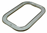 GG Rectangular Light Bezel/Trim For Rubber Grommet Stainless 2 Hole #80784 Each