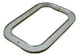GG Rectangular Light Bezel/Trim For Rubber Grommet Stainless 2 Hole #80784 Each