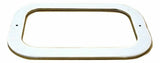 GG Rectangular Light Bezel/Trim For Rubber Grommet Stainless 2 Hole #80784 Each