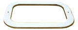 GG Rectangular Light Bezel/Trim For Rubber Grommet Stainless 2 Hole #80784 Each