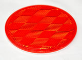 Reflectors Round Red Acrylic Stick on Tape Mount 3 Inch GG#80814 Pair