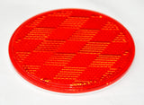 Reflectors Round Red Acrylic Stick on Tape Mount 3 Inch GG#80814 Pair
