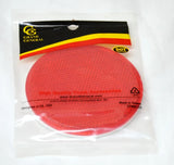 Reflectors Round Red Acrylic Stick on Tape Mount 3 Inch GG#80814 Pair