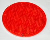 Reflectors Round Red Acrylic Stick on Tape Mount 3 Inch GG#80814 Pair