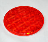 Reflectors Round Red Acrylic Stick on Tape Mount 3 Inch GG#80814 Pair