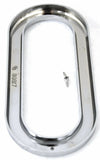 Oval Light Bezel Grommet Trim 8" X 3-5/8" Plain Plastic 2 Hole GG#80817 Each