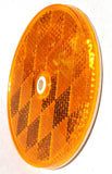Round Reflectors With Center Hole 3-1/4” Amber Acrylic Lens GG#80821 Set of 2