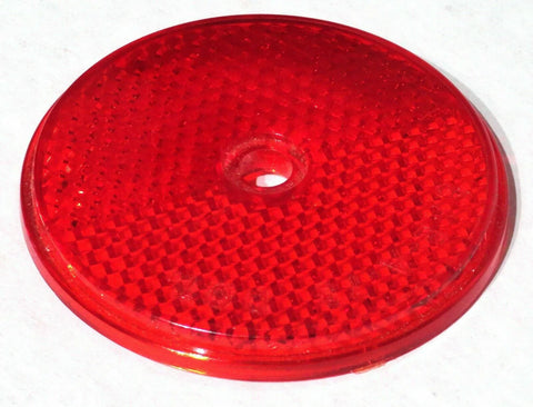 Reflectors Round Sealed with Center Screw Hole 2 3/8 Inch Red GG#80829 Pair