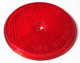 Reflectors Round Sealed with Center Screw Hole 2 3/8 Inch Red GG#80829 Pair