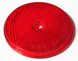 Reflectors Round Sealed with Center Screw Hole 2 3/8 Inch Red GG#80829 Pair