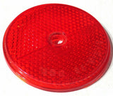 Reflectors Round Sealed with Center Screw Hole 2 3/8 Inch Red GG#80829 Pair