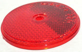 Reflectors Round Sealed with Center Screw Hole 2 3/8 Inch Red GG#80829 Pair