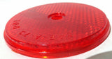 Reflectors Round Sealed with Center Screw Hole 2 3/8 Inch Red GG#80829 Pair