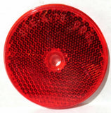 Reflectors Round Sealed with Center Screw Hole 2 3/8 Inch Red GG#80829 Pair