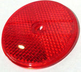 Reflectors Round Sealed with Center Screw Hole 2 3/8 Inch Red GG#80829 Pair