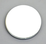 Blue Round Reflectors Acrylic Lens Chrome Bezel 2-1/8" Stick-On GG#80832-Pair