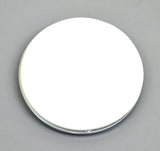 Blue Round Reflectors Acrylic Lens Chrome Bezel 2-1/8" Stick-On GG#80832-Pair
