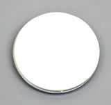 Blue Round Reflectors Acrylic Lens Chrome Bezel 2-1/8" Stick-On GG#80832-Pair