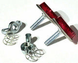 Reflectors Round Screw Type with Wing Nut & Spring Red 5/8" GG#80844 Pair