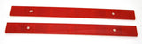 Reflectors Red 12" Long, 1" Wide 2 Screw Holes or Tape Mount GG#80866 Pair