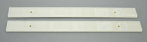 Reflectors White 12" Long, 1" Wide 2 Screw Holes or Tape Mount GG#80867 Pair