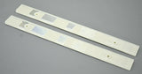 Reflectors White 12" Long, 1" Wide 2 Screw Holes or Tape Mount GG#80867 Pair