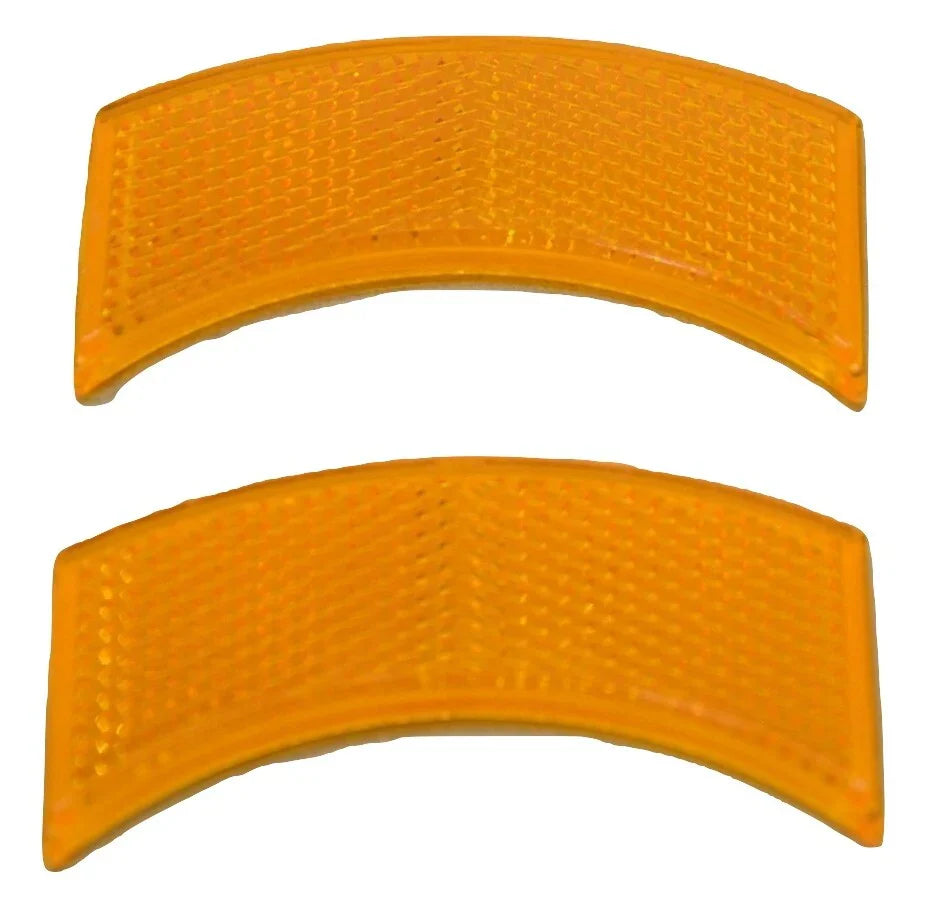 Reflectors Half Moon for 2" Light Amber Acrylic Lens & Housing GG#81200 Set of 2