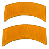 Reflectors Half Moon for 2" Light Amber Acrylic Lens & Housing GG#81200 Set of 2