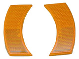 Reflectors Half Moon for 2" Light Amber Acrylic Lens & Housing GG#81200 Set of 2