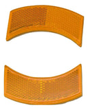 Reflectors Half Moon for 2" Light Amber Acrylic Lens & Housing GG#81200 Set of 2