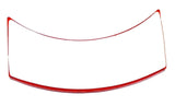Reflectors Half Moon Red Acrylic Lens & Housing for 2" Light GG#81205 Set of 2