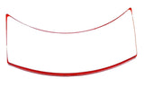 Reflectors Half Moon Red Acrylic Lens & Housing for 2" Light GG#81205 Set of 2