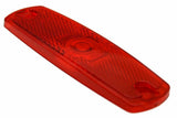 GG Incandescent Marker Light for Peterbilt Red Lens Stainless Rim #81306 Each