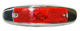 GG Incandescent Marker Light for Peterbilt Red Lens Stainless Rim #81306 Each