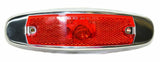 GG Incandescent Marker Light for Peterbilt Red Lens Stainless Rim #81306 Each