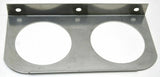 GG Light Bracket "L" Shape With 2 Round 4" Sealed Light Cutout Stainless Pair