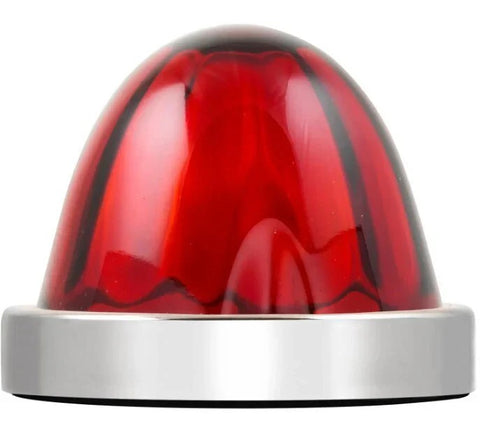 Red Glass Watermelon Marker/Clearance Kit W/Red 18 LEDs 3-1/2" GG#81863-5 Pack