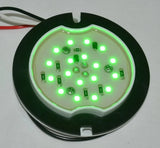 Clear Classic Glass Watermelon Accent Light Kit Green 18 LEDs GG#81869-Pair