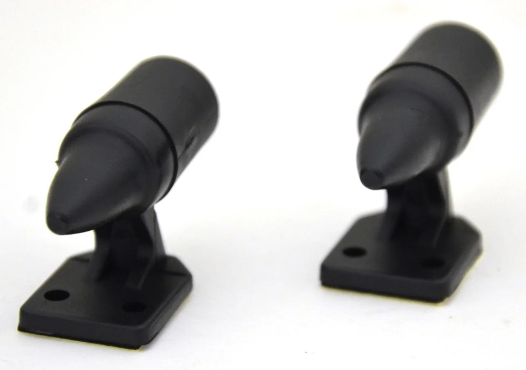 Deer Animal Whistles Black Ultrasonic Alert for Cars Trucks Plastic GG#81990 Set