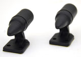 Deer Animal Whistles Black Ultrasonic Alert for Cars Trucks Plastic GG#81990 Set