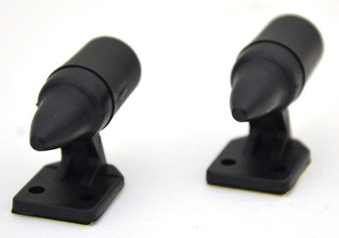 Deer Animal Whistles Black Ultrasonic Alert for Cars Trucks Plastic GG#81990 Set