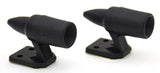 Deer Animal Whistles Black Ultrasonic Alert for Cars Trucks Plastic GG#81990 Set